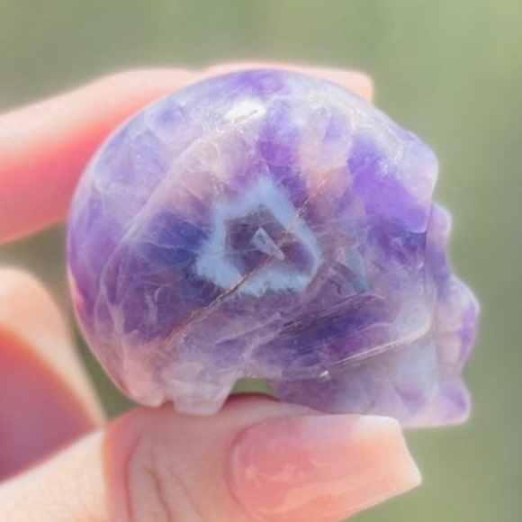 Amethyst skull - Picture 4 of 5